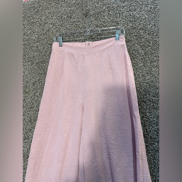 NWT Round Neck Crop Basic Top Cropped Wide Leg Pant Set Size Large - Picture 7 of 8